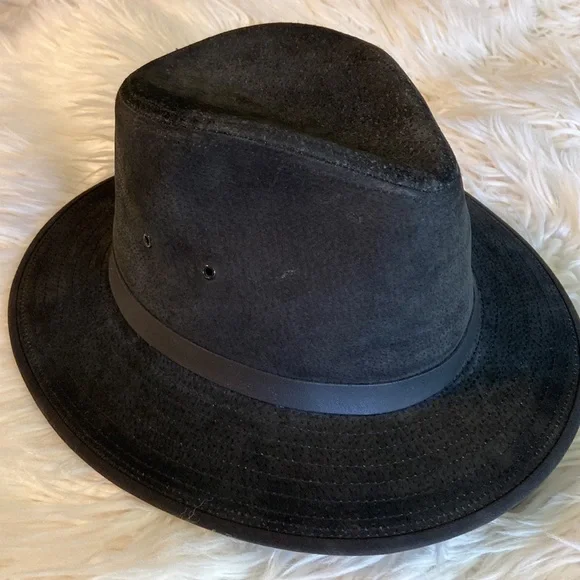 Vintage Henschel H1H American Leather Stark Hat size XL wide 7” long 8”